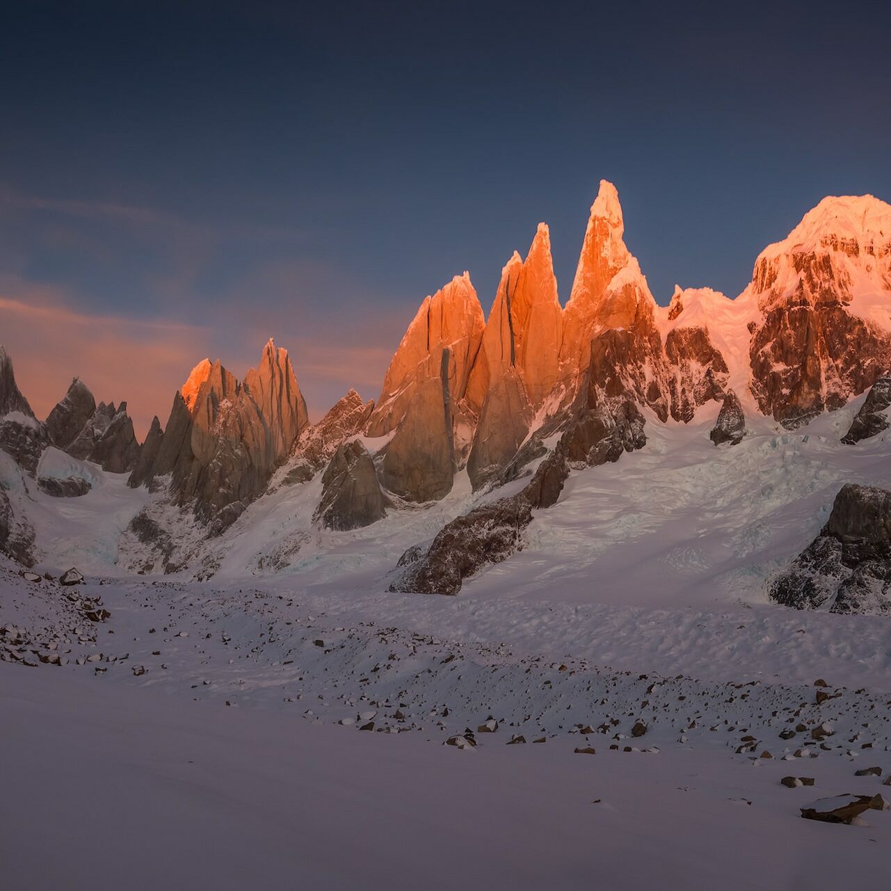 Cerro Torre seen from Circo de los Altares