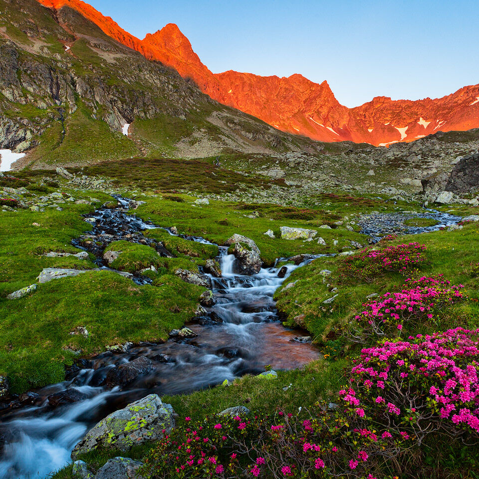 Landscape above Giglachseen lakes