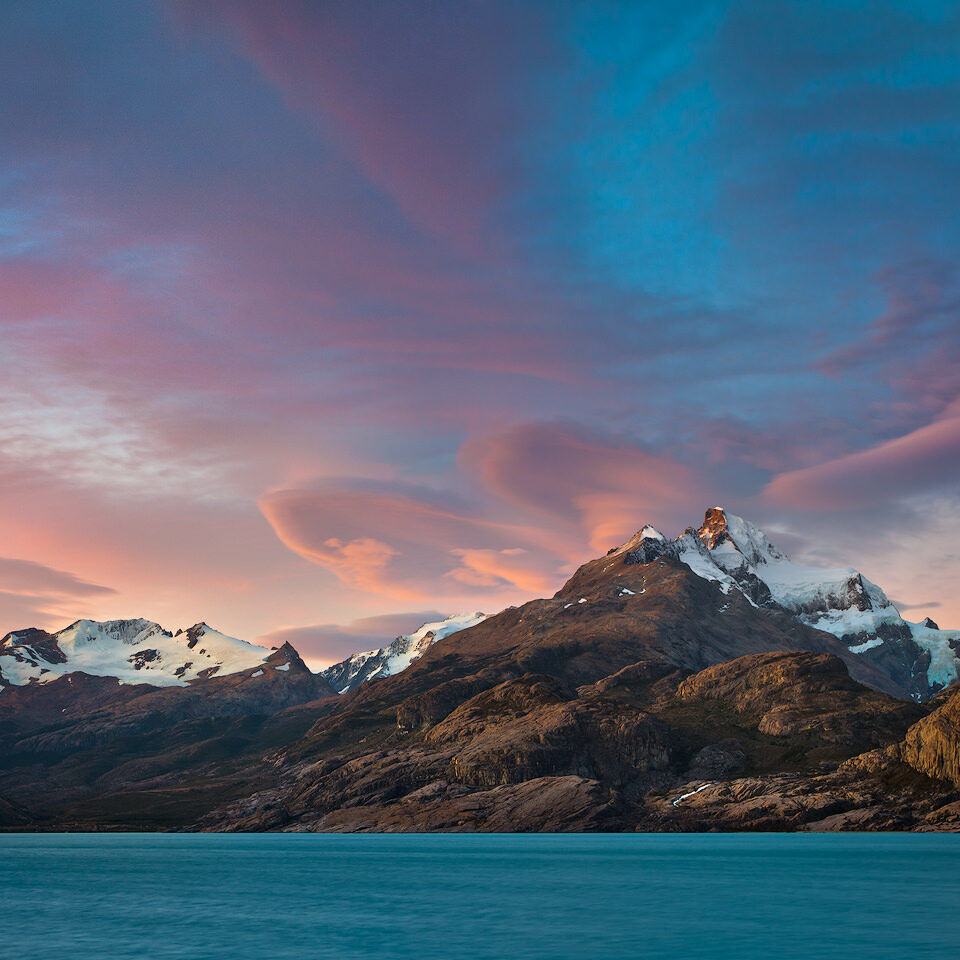 Lenticular clouds in Patagonia.