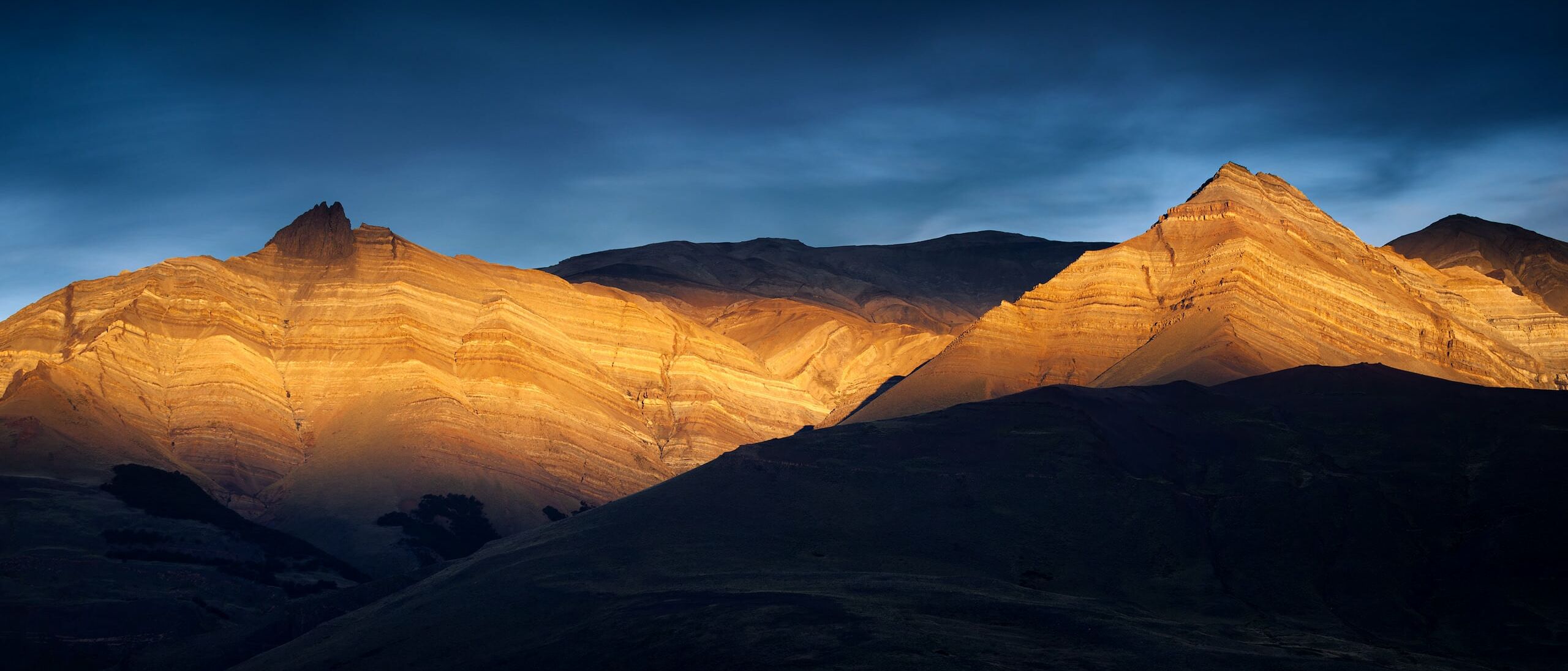 Sunset on the mountains surrounding El Chaltén